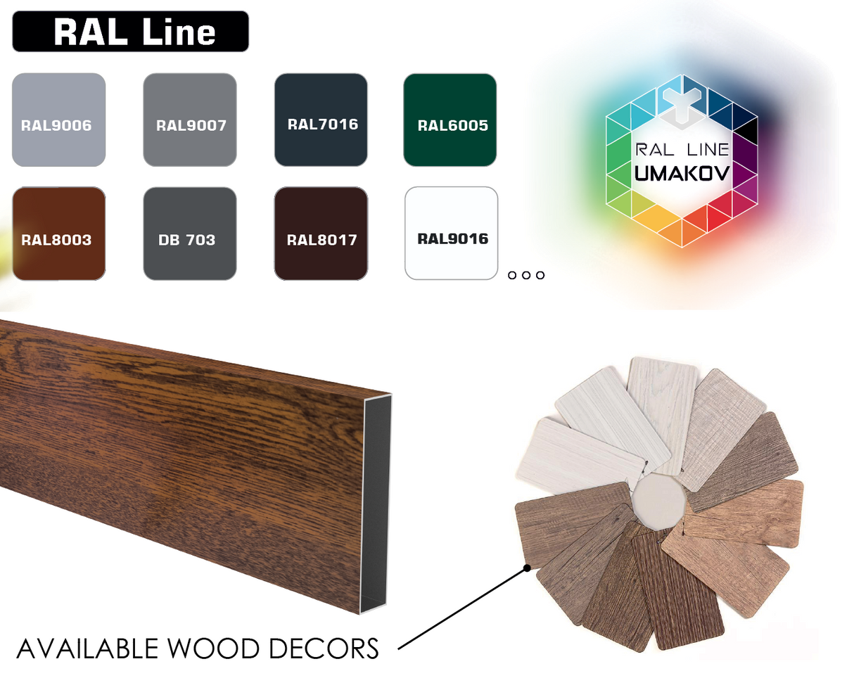 Hliníková plotová výplň 20mm na poptávku barva/dřevodekor