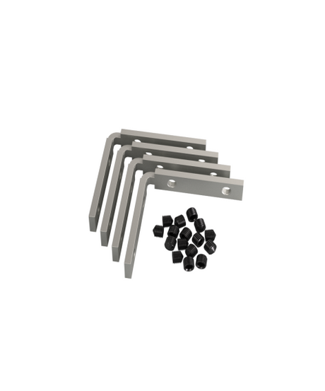 Zárubňový profil pro skleněné dveře  "L"