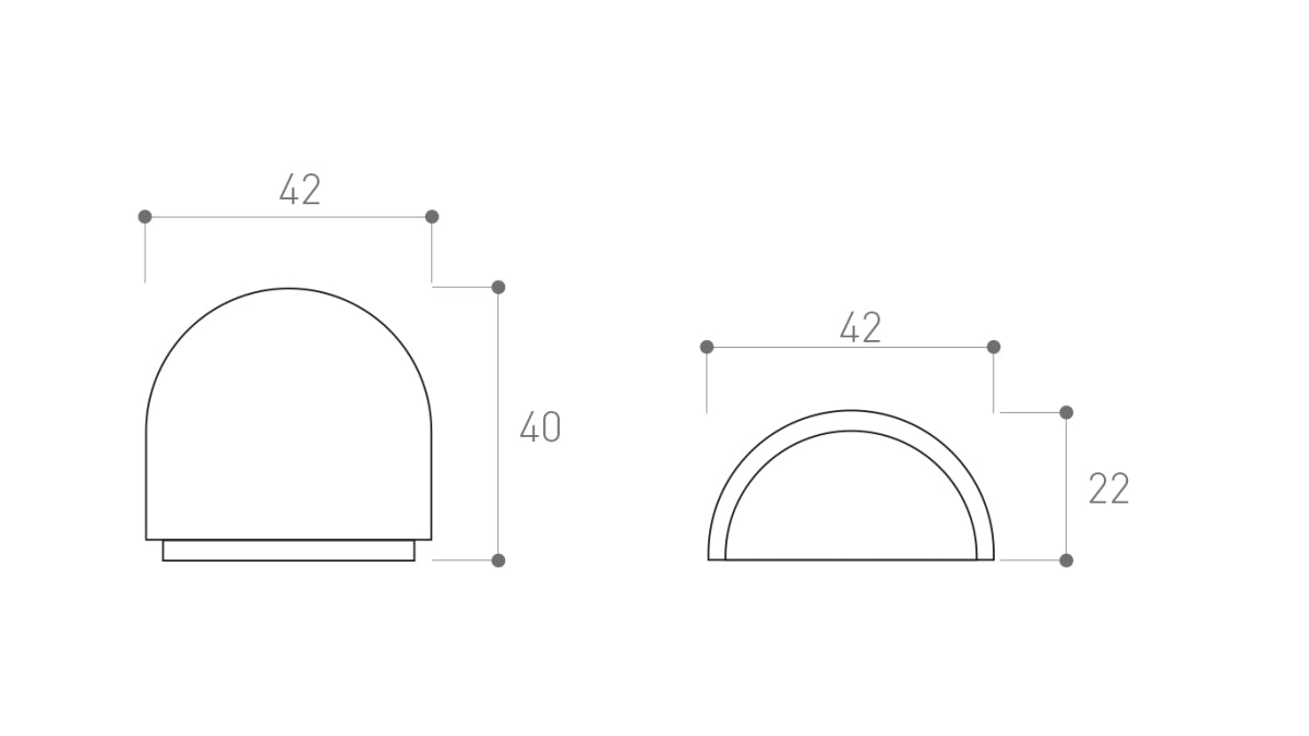Doraz dveří, samolepící, transparentní