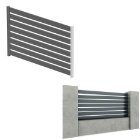 Aluminum fences with gaps