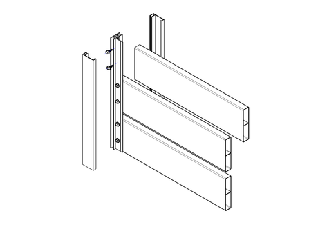 Hliníkový plotový adaptér pro výplně 20/18/16/14 - 6000mm