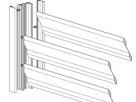Hliníkový adaptér 64x38-6000mm pro žaluzie do 46mm