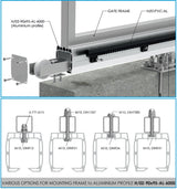 Profil vodící spodní AL, 90x95mm, L6m