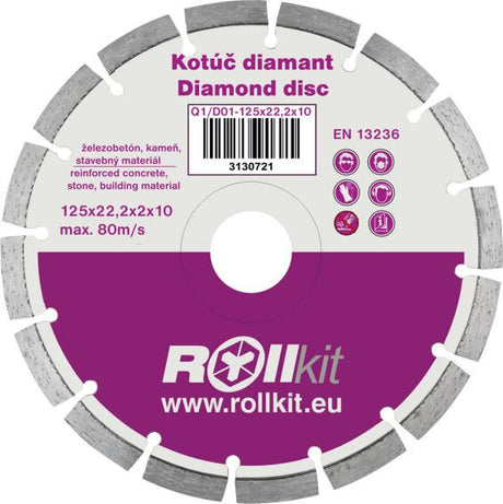 Kotouč diamantový 125x22,2x10mm