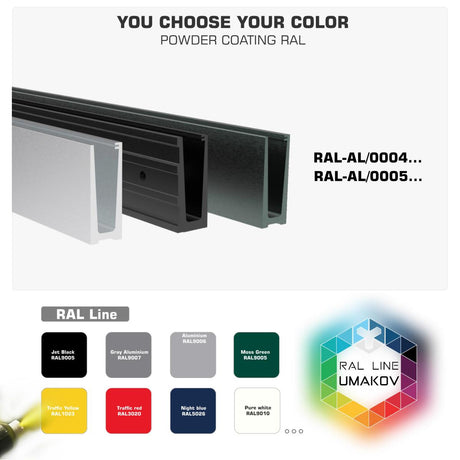 Povrchová úprava praškovým lakováním.