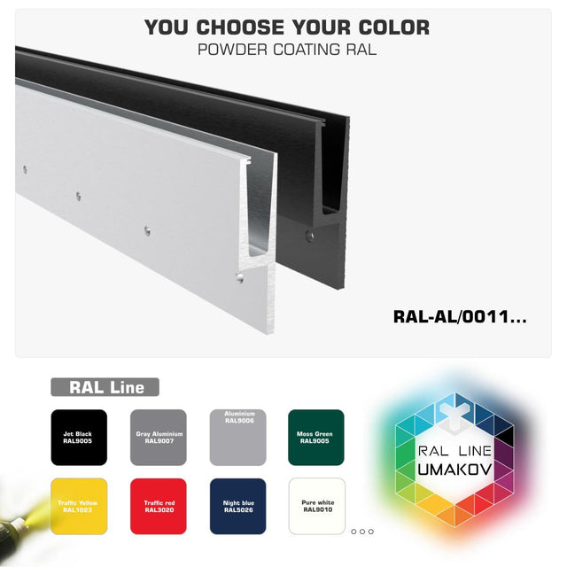 Povrchová úprava praškovým lakováním.