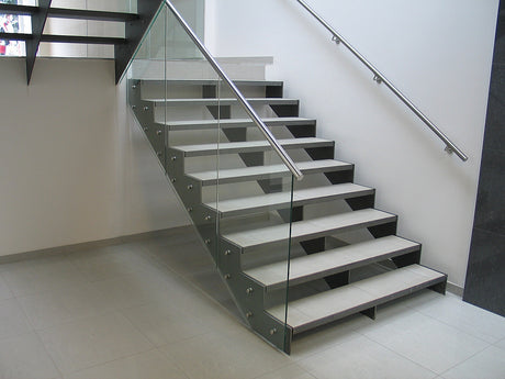 Nerezový držák madla na stěnu-příruba