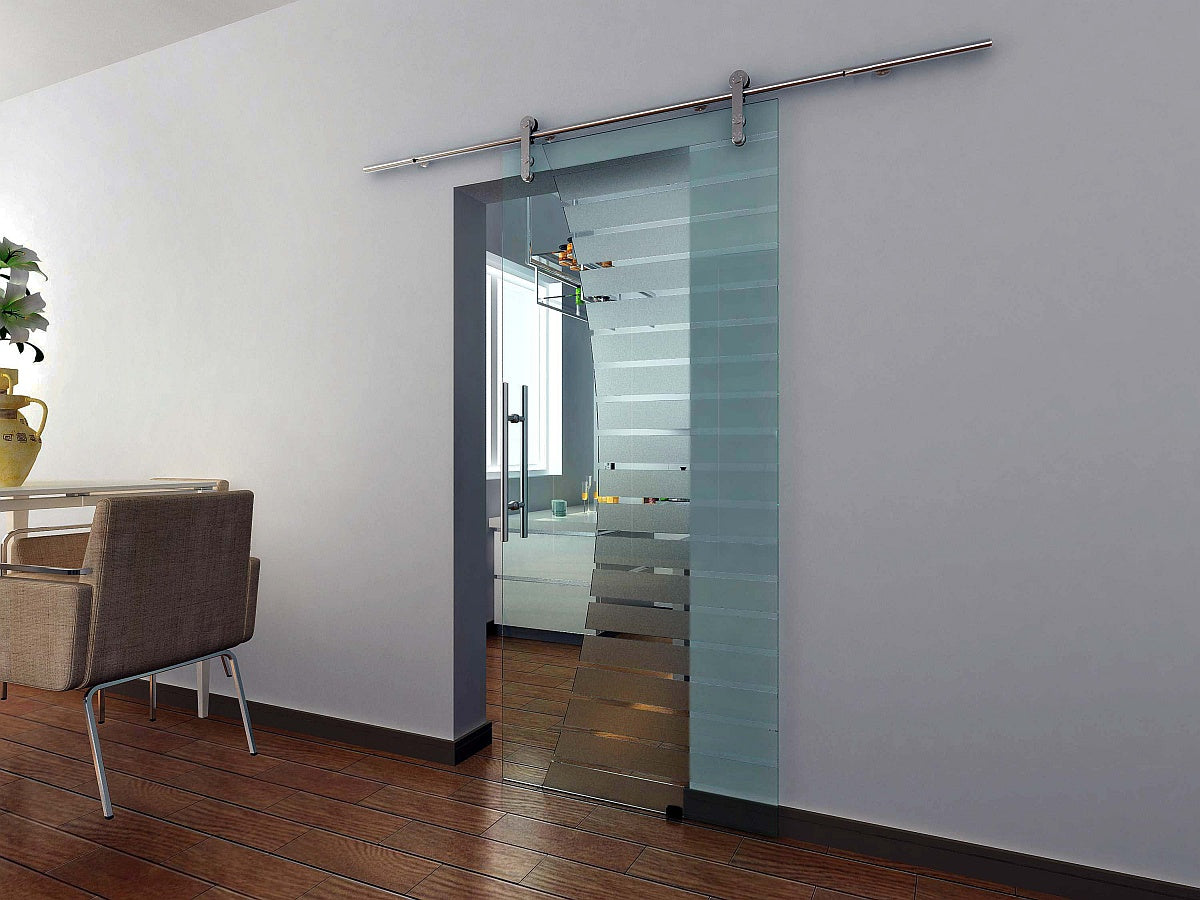 Posuv - vodítko AISI304, glass t 8,10,12mm