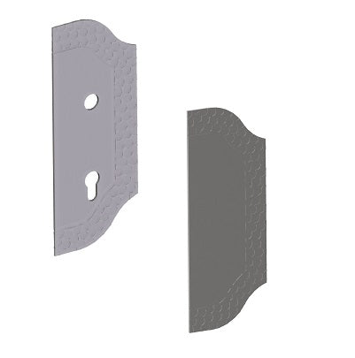 Wrought iron lock plates