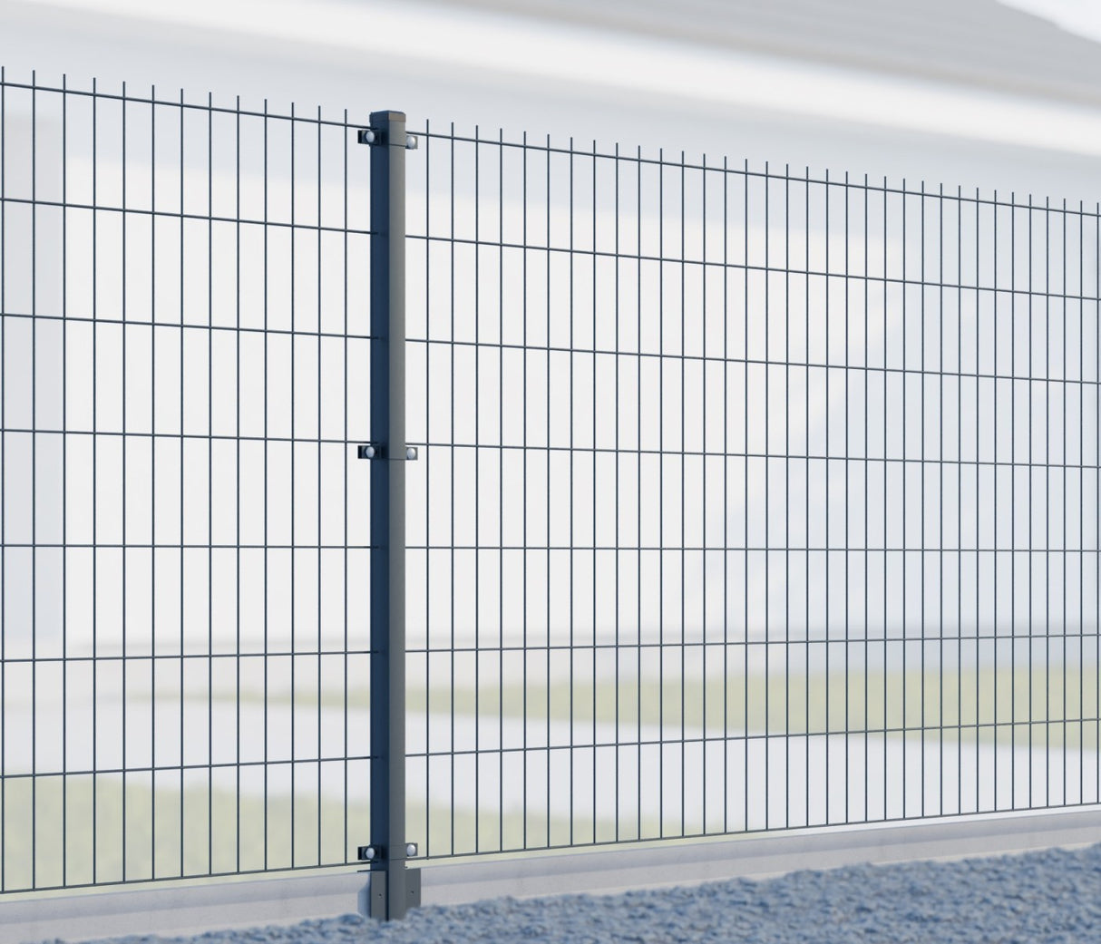 Jeklový sloupek Zn PVC RAL 7016 40x60x2000mm