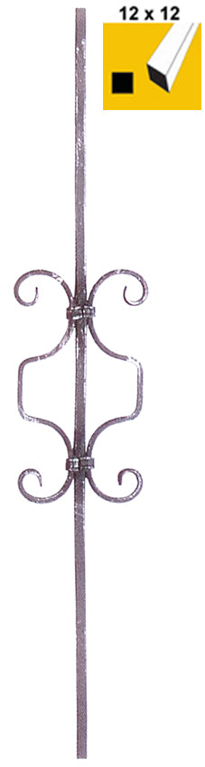 Kovaná výplň zábradlí 12x12, h900mm