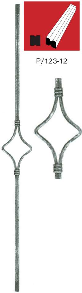 Ozdobná tyč h900, b95mm, P/123-12