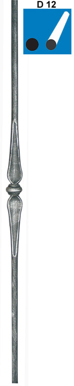 Ozdobná tyč h900, b27, D12mm
