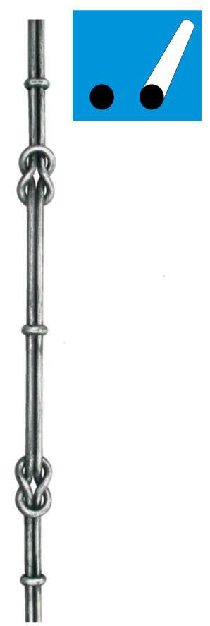 Výplň kovaná h1000, b50, 2xD12mm