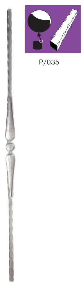 Tyč kovaná,zábradlí,výplň zábradlí, brána P/035A-1