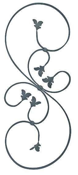 Rozeta kovaná,květ list, plot,brána,zábradlí h860,
