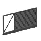 Aluminium cantilever gates