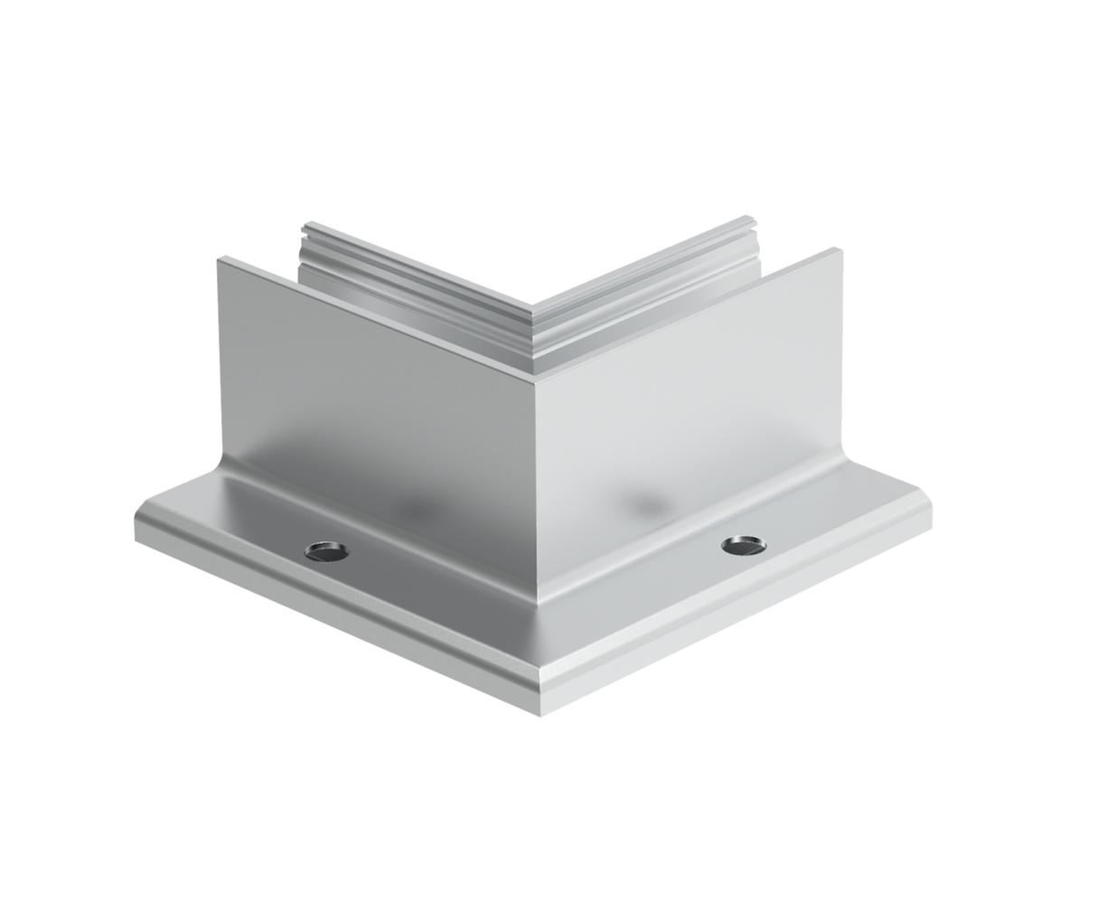 Kotvění vrchní - sklo hliník AL/ELOX/Satin