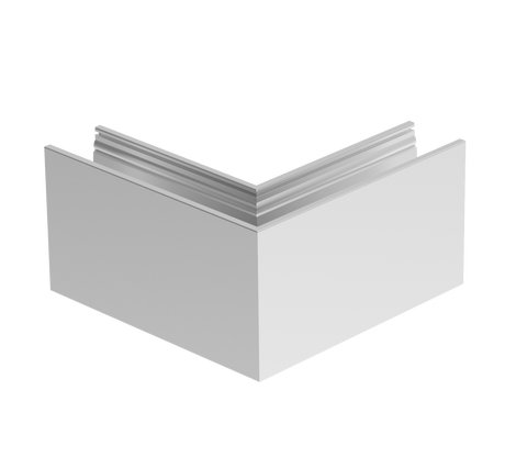 Kotvění vrchní - sklo hliník AL/ELOX/Satin L195mm,