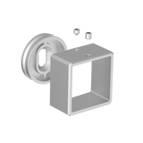 Držák madla - kotvení na zeď