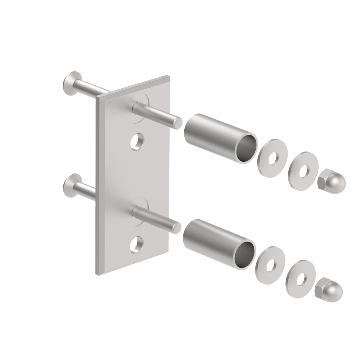 Kotvení boční obdélníkové JP AISI304, 120x60x51/40