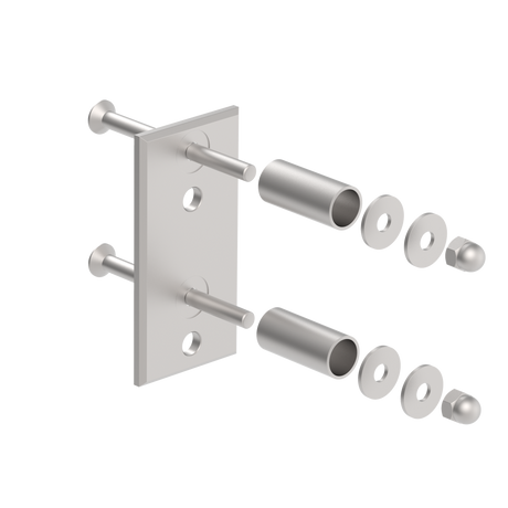 Kotvení boční obdélníkové JP AISI304, 120x60x51/40