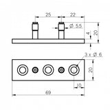 Spodní vedení dveří