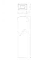 Jeklový sloupek ZnPVC RAL7016 40x60x1800mm