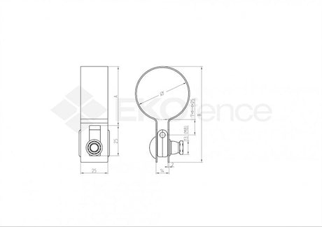 Objímka koncová na kulatý sloupek D48mm ZnPVC RAL