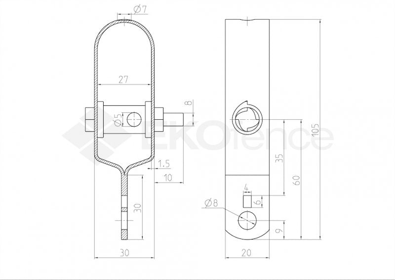Napínák ZnPVC RAL6005 PVC