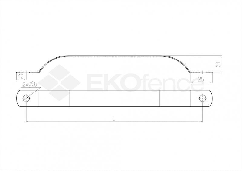 Opasek sloupku ZnPVC RAL 6005 D48mm