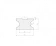 WPC plný podkladový hranol 40x25x2900mm antracit