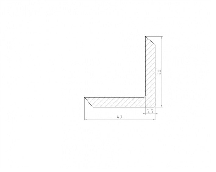WPC krycí lišta Ořech Lyon 40x40x4000mm