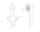 Kování pro posuvné dveře - "Rhombus"