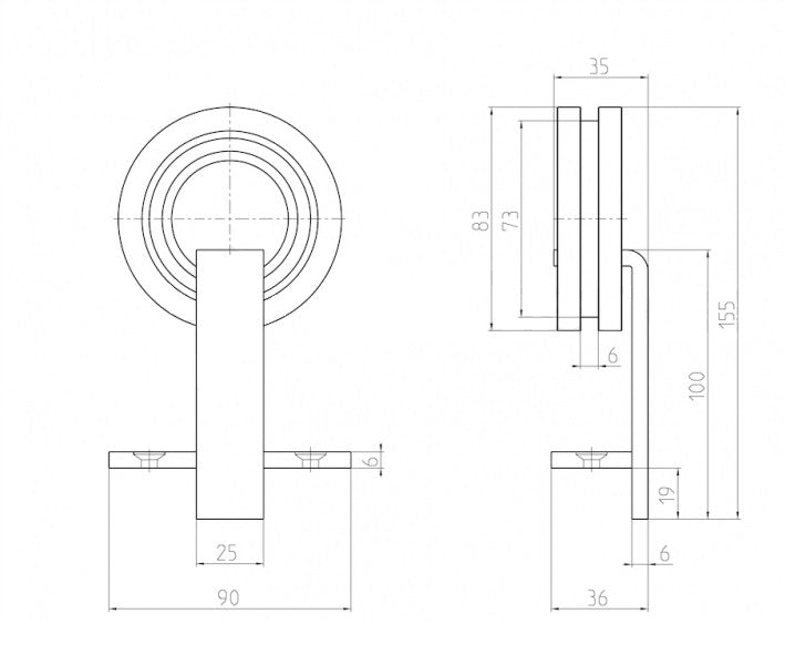 Kování pro posuvné dveře - "Ringo"